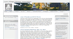 Desktop Screenshot of lyonvillage.org